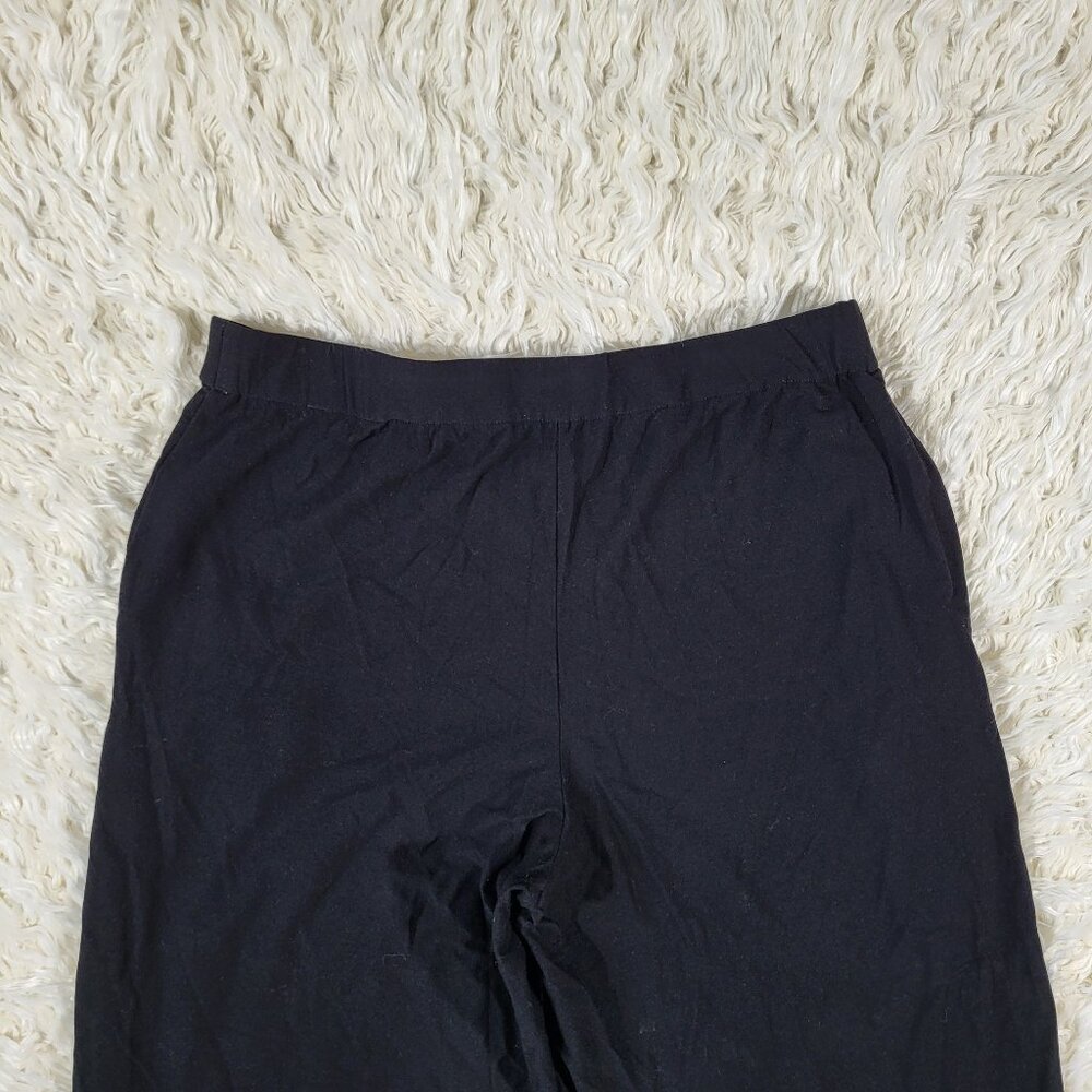 Eileen Fisher Wide Leg Black Pants - Size 10 - Picture 15 of 16